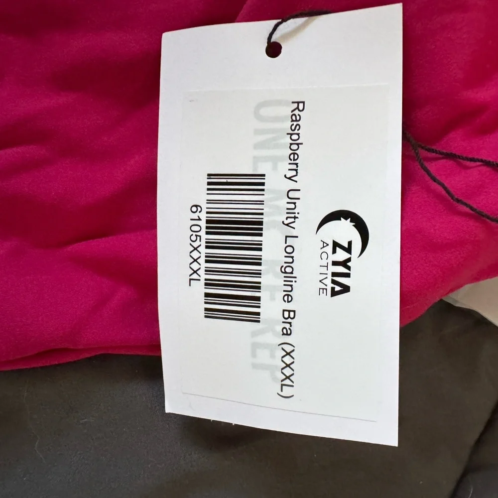 ZYIA Raspberry Unity Longline Bra - Picture 2 of 2